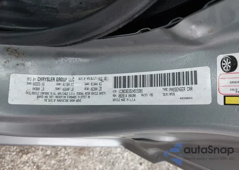 2013 Chrysler 200 Touring из США, поврежденный, VIN 1C3BCBEG5DN515381